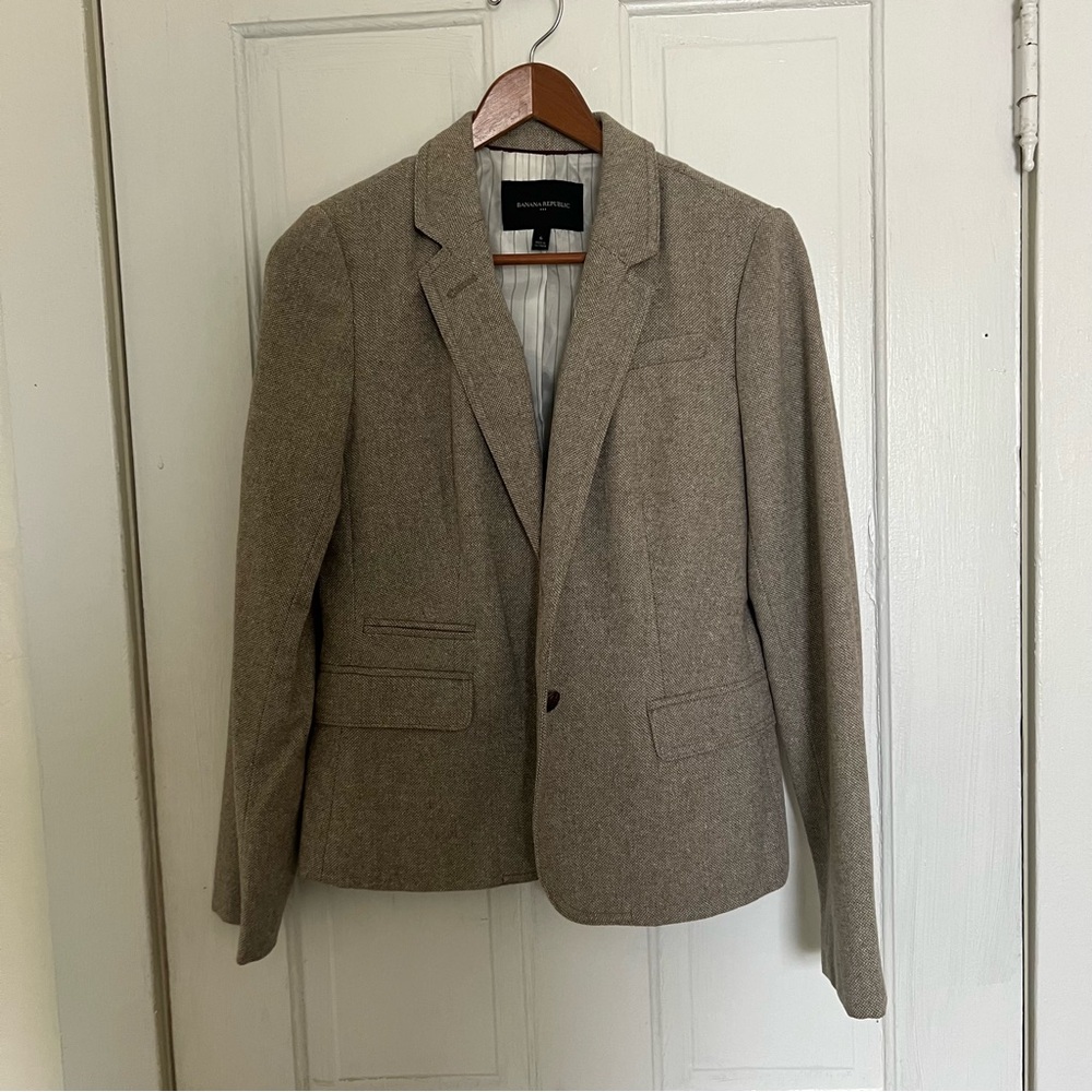Banana Republic Tweed Blazer